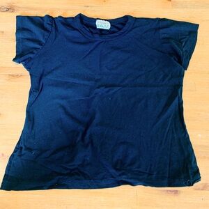 Lingerie Black short-sleeve t-shirt cropped stretchy top shirt